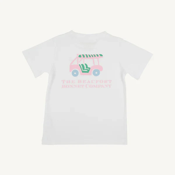 Worth Avenue White with Golf Cart Sir Proper's T-Shirt