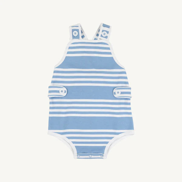 Saddle Ridge Stripe Skipper Sunsuit - Pima