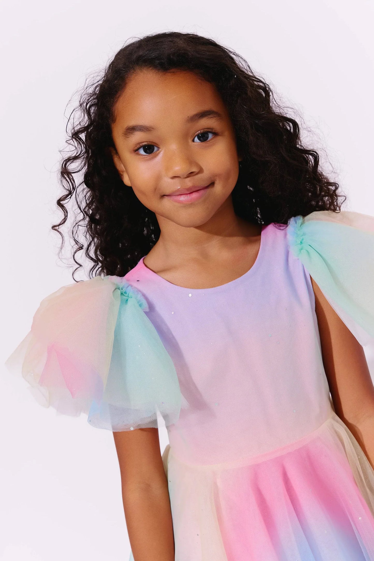 Sparkle Ombre Tulle Dress