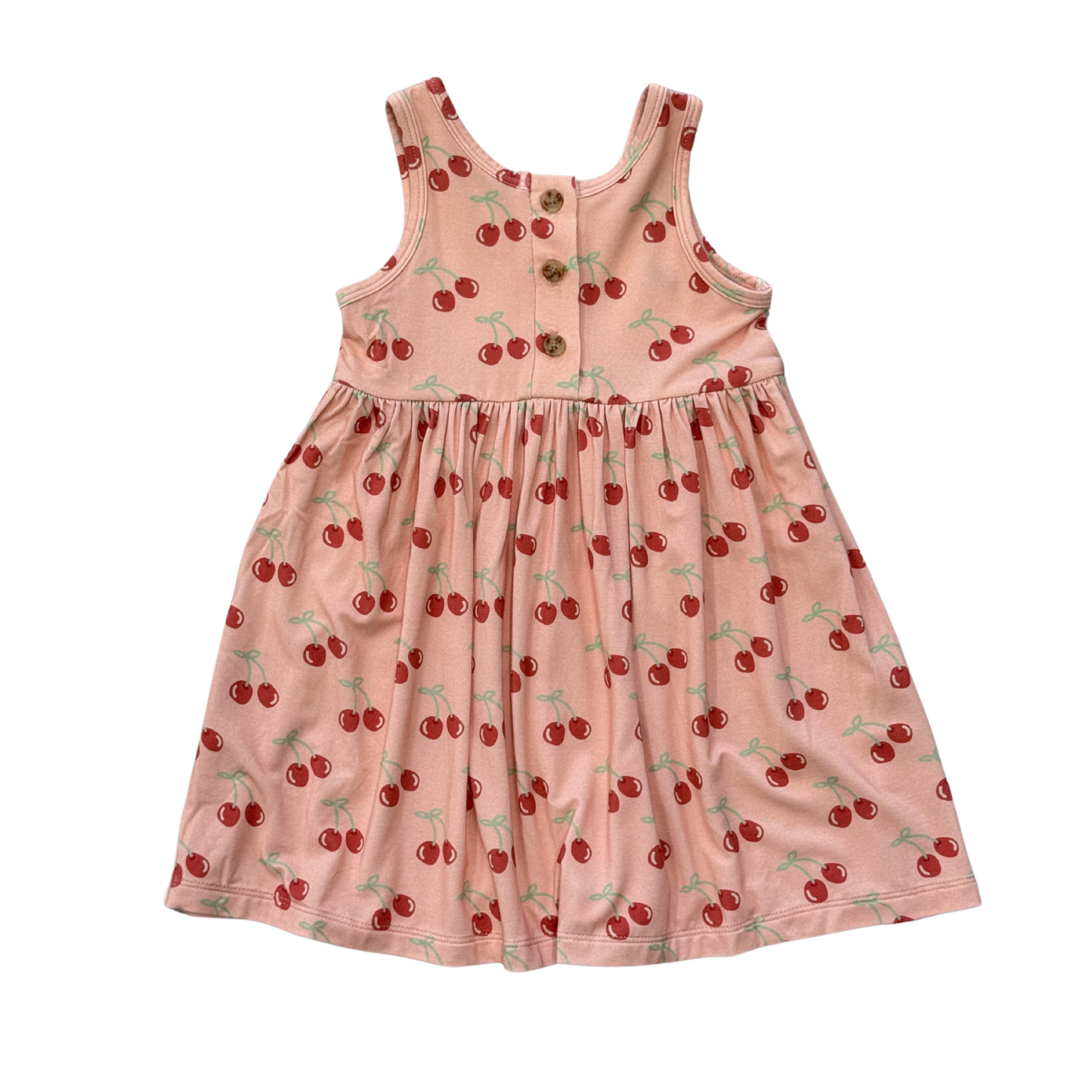 Cherries Henley Tank Dress
