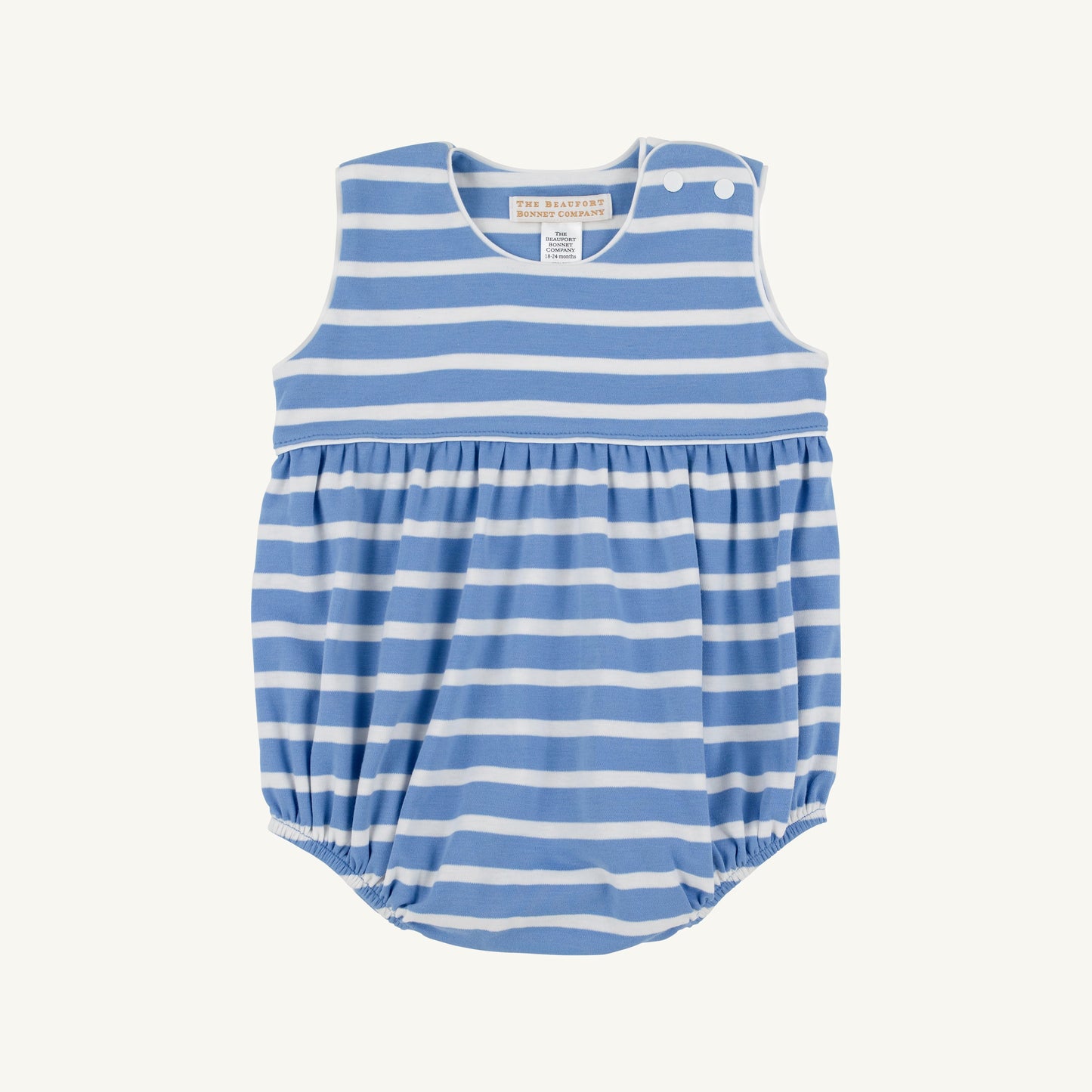 Barbados Blue Stripe/Worth Ave White Barlett Bubble