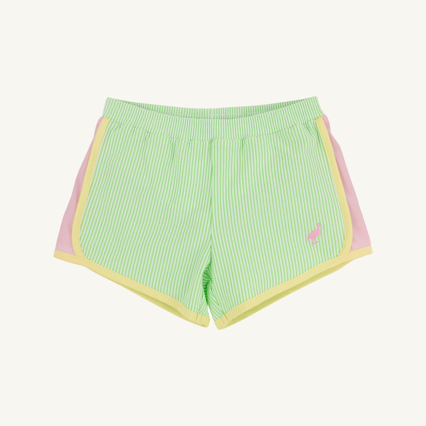 Lexington Lime Stripe/Pier Party Pink PrepleticTM Shimmy Shake Shorts- Seersucker