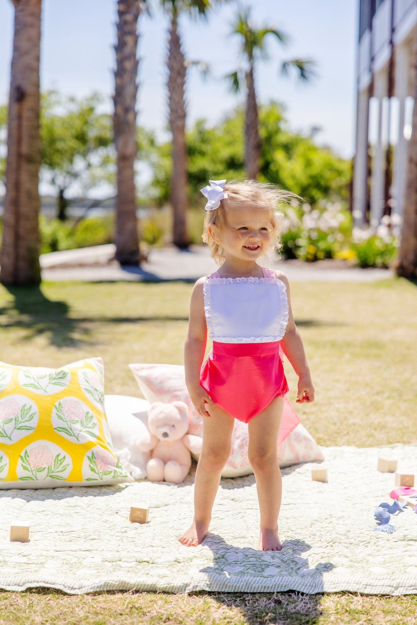 Palm Springs Punch/Sandpearl Pink Sally Sunsuit