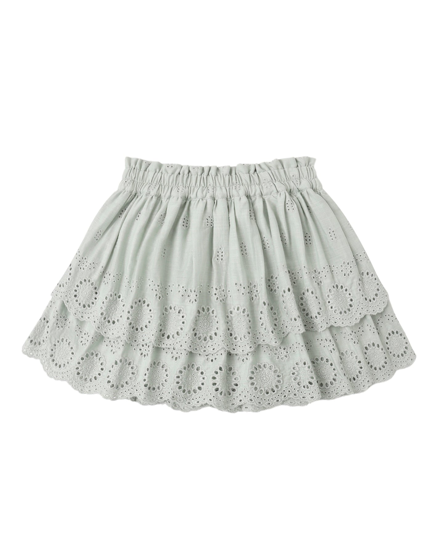 Seafoam Rose Mini Skirt
