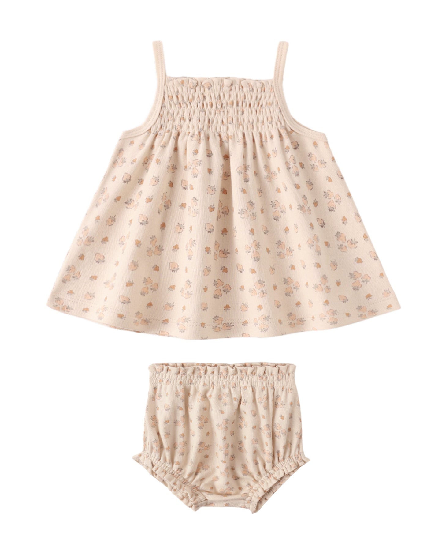 Strawberries Smocked Tank + Bloomer Set