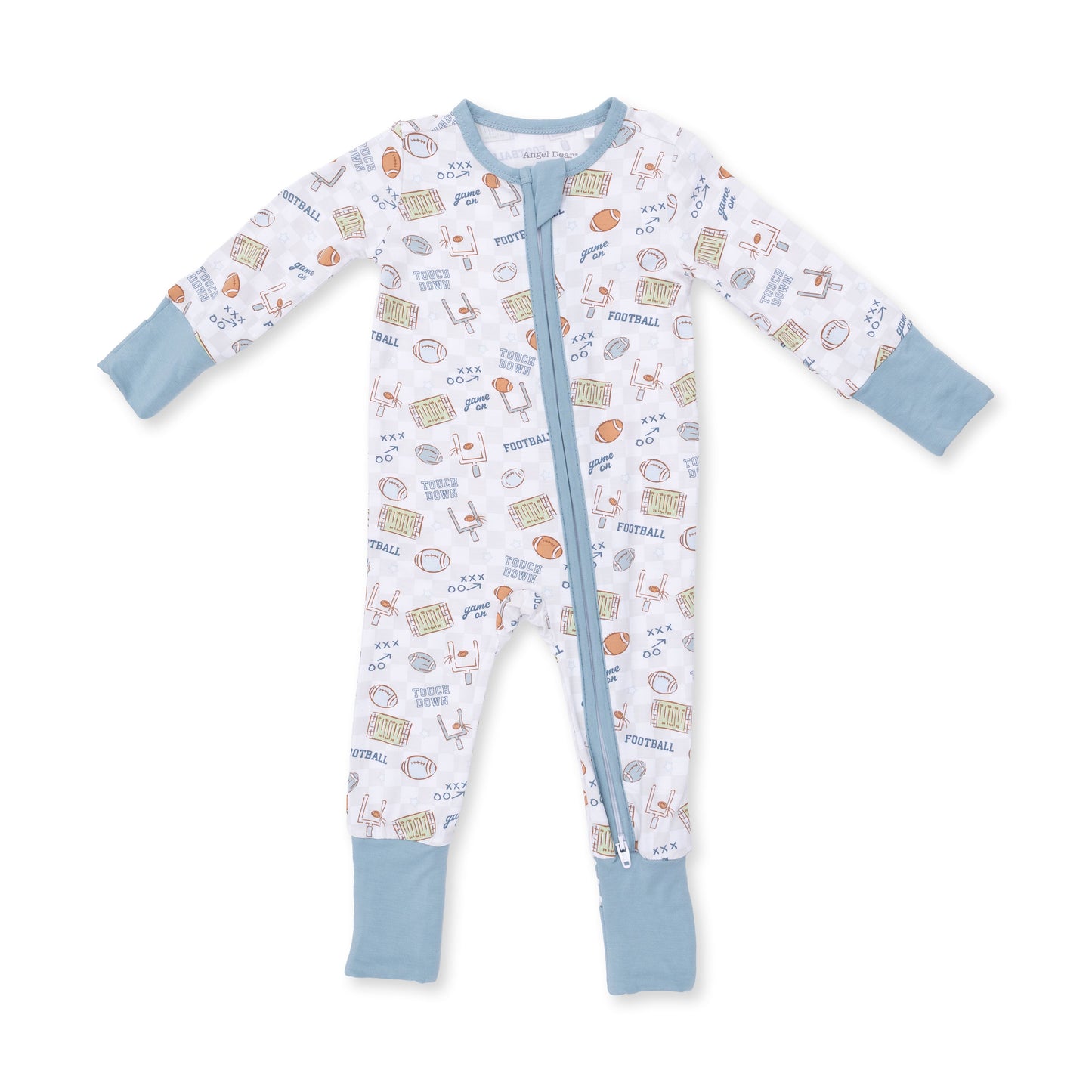 Football Check Zip Convertible Romper
