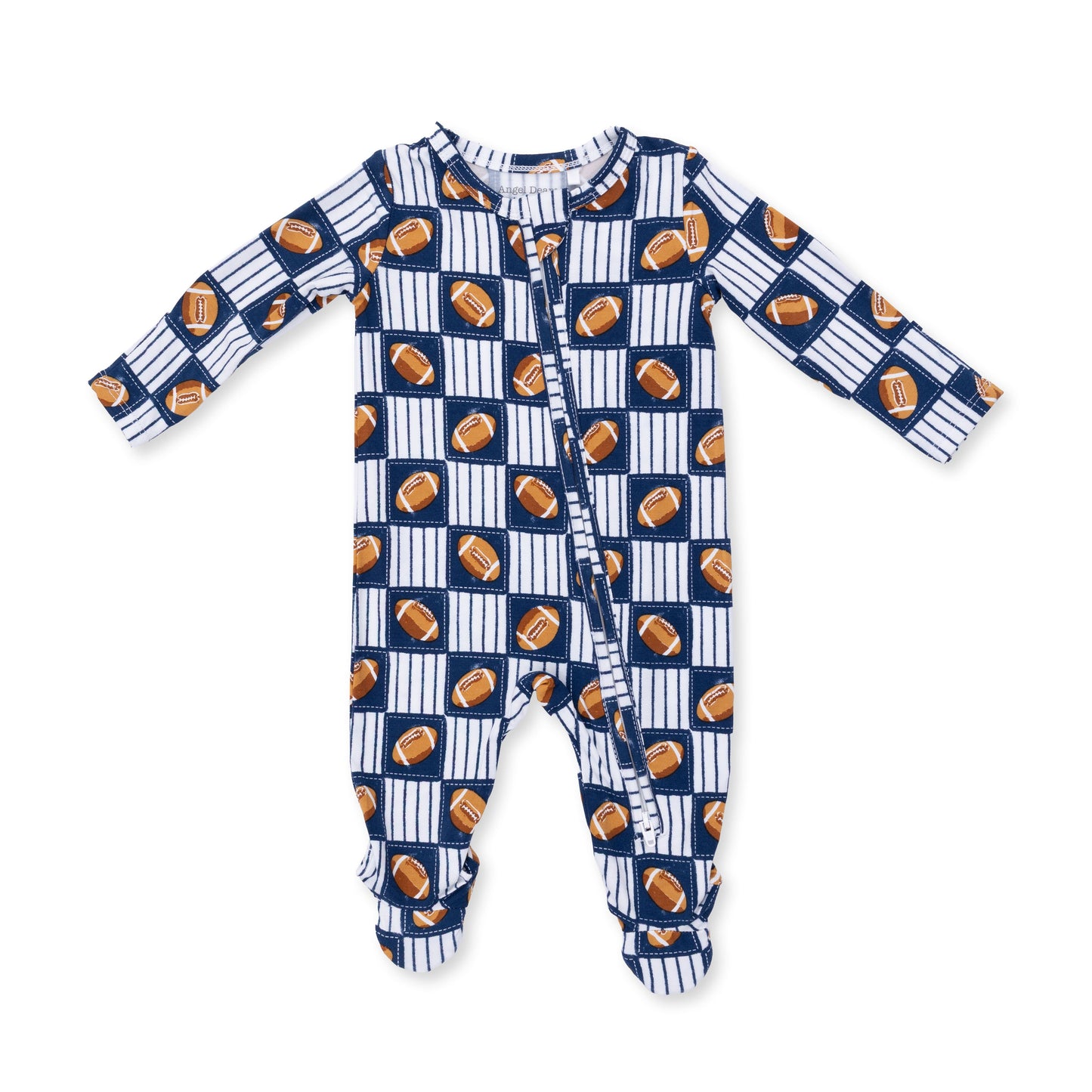 Football Patchwork 2 Way Zip Footie