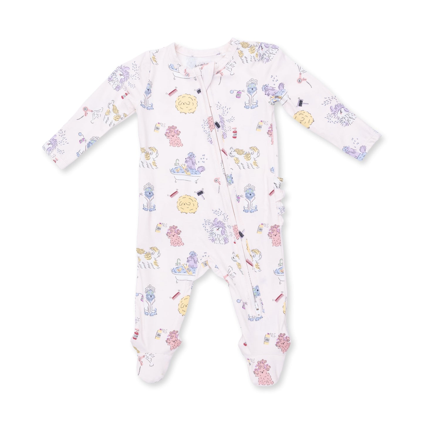 Spa Dogs 2 Way Ruffle Zip Footie