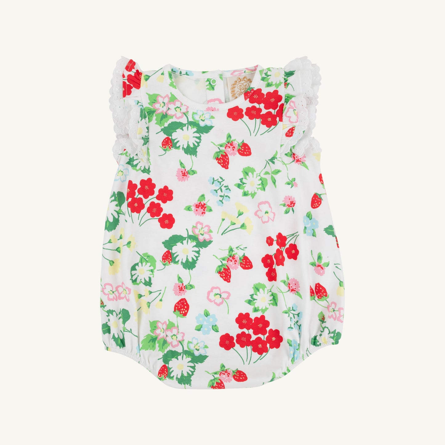 Berry Sweet/Worth Ave White Ruehling Ruffle Bubble
