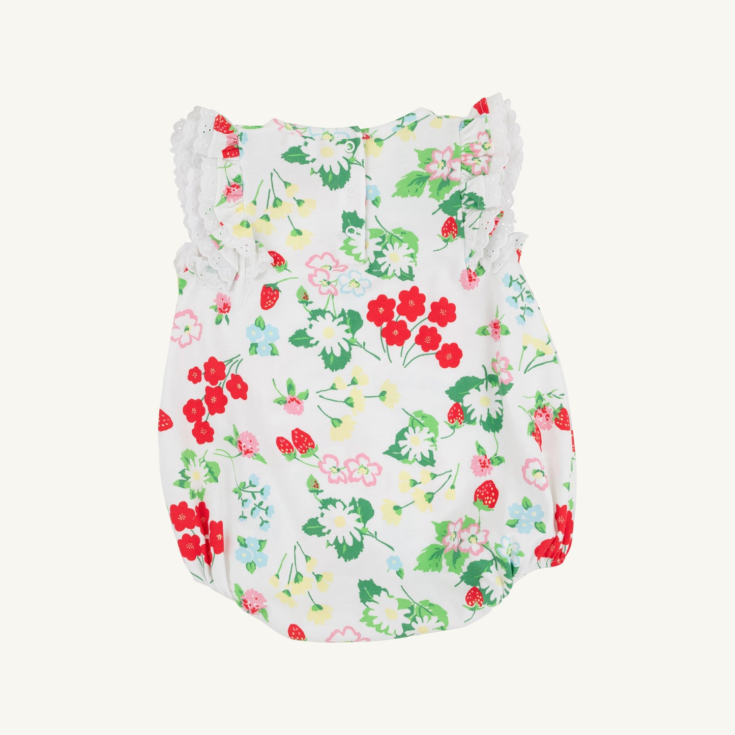 Berry Sweet/Worth Ave White Ruehling Ruffle Bubble