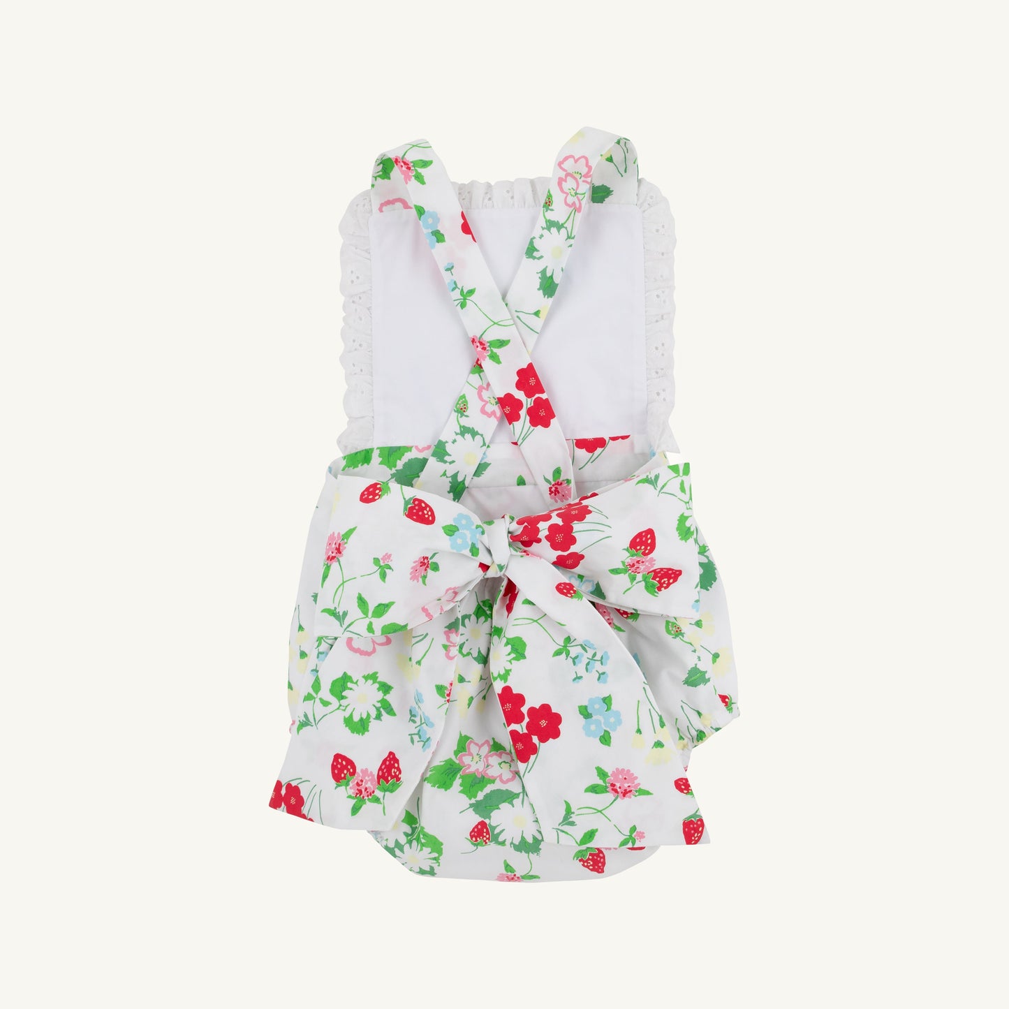 Berry Sweet/Worth Ave White Sally Sunsuit