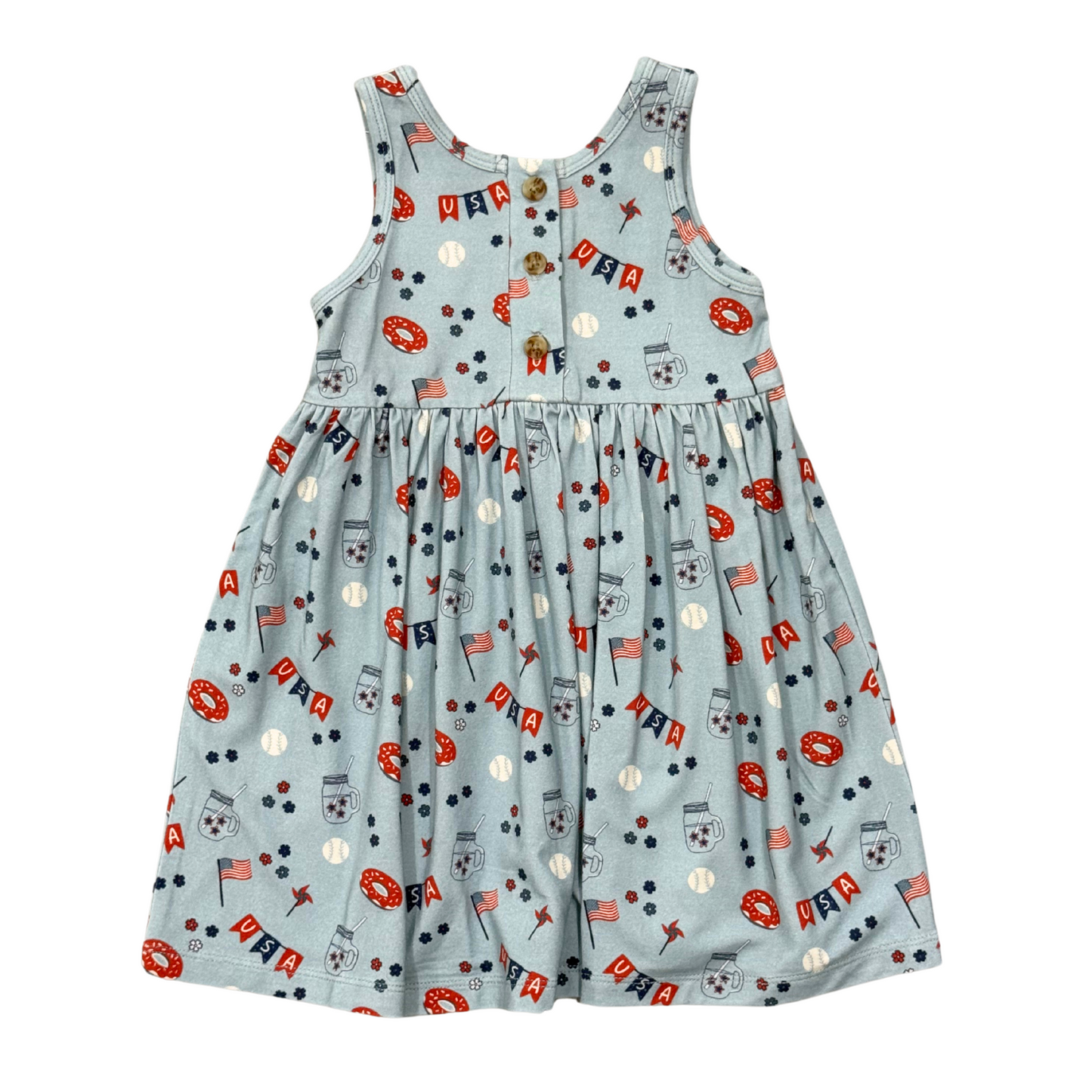 Summer USA Henley Tank Dress