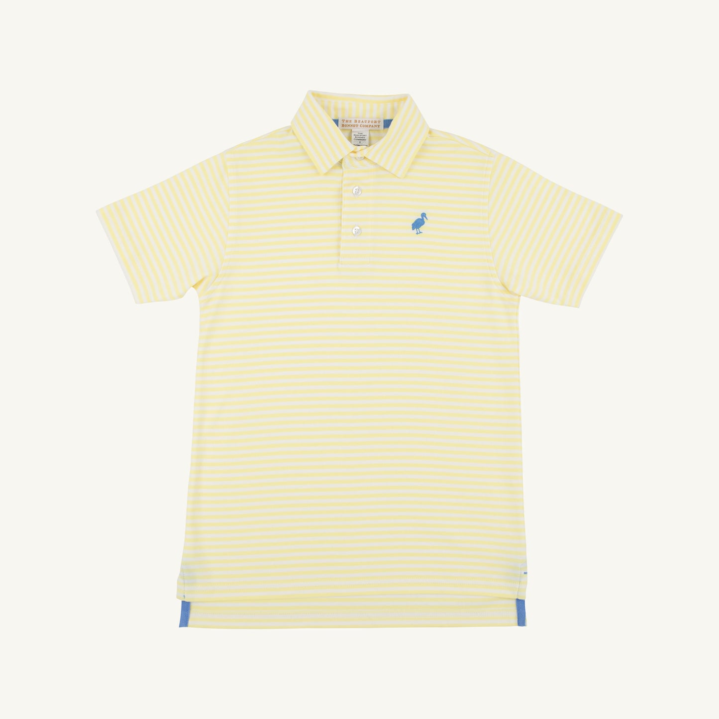 Lake Worth Yellow Stripe/Barbados Blue Prim and Proper Polo