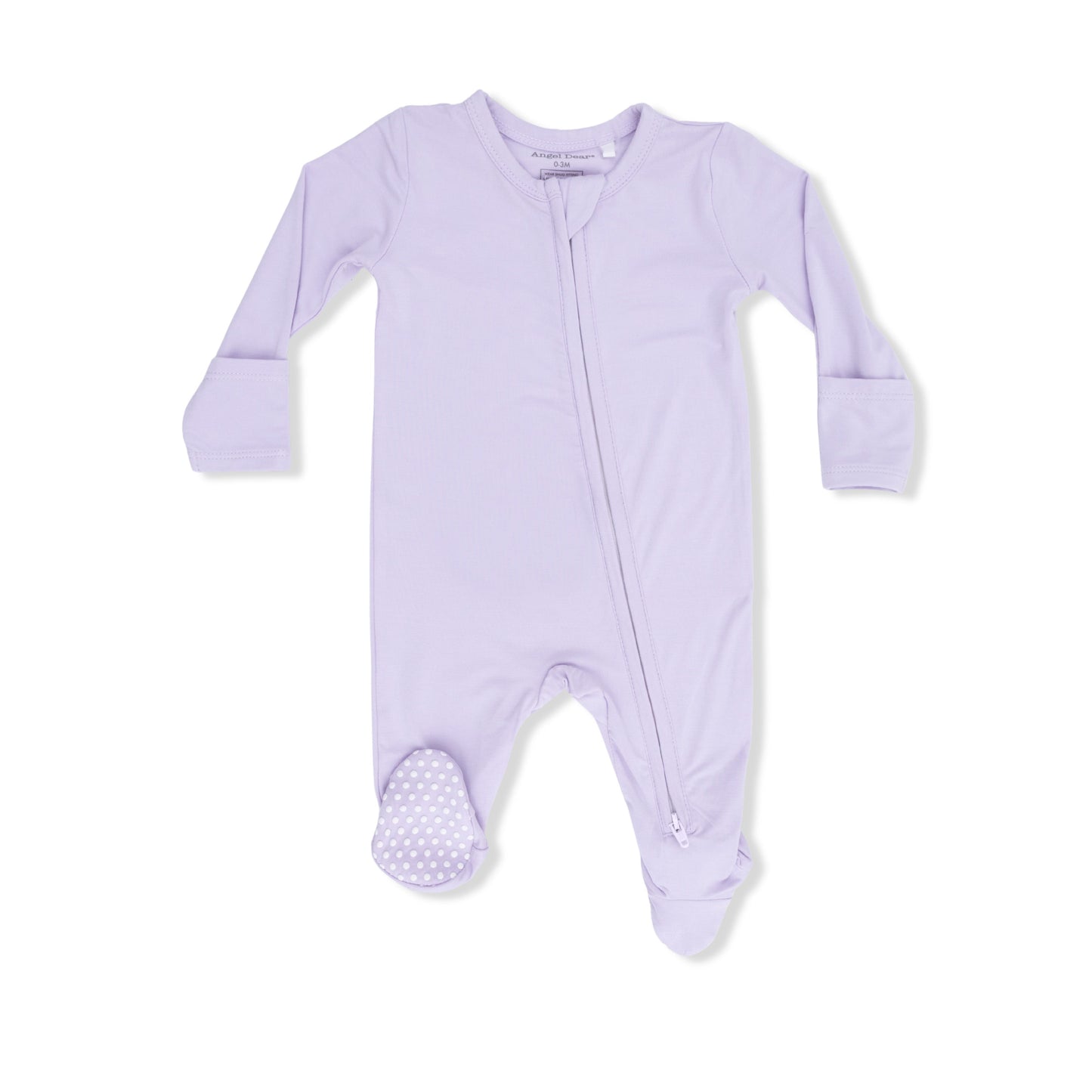 Solid Orchid Petal 2 Way Zipper Footie